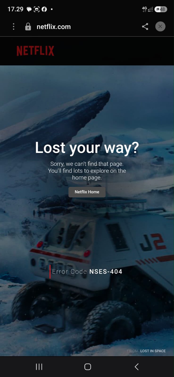 Error NSES-404 / Lost your way